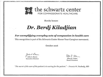 Shwartz Center Compassion in Healthcare Award