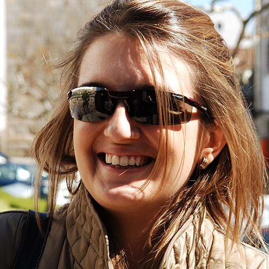 Young woman with big smile