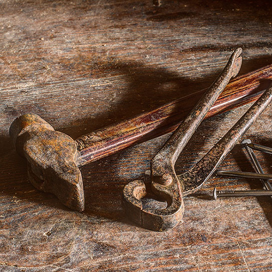 rusty metal tools